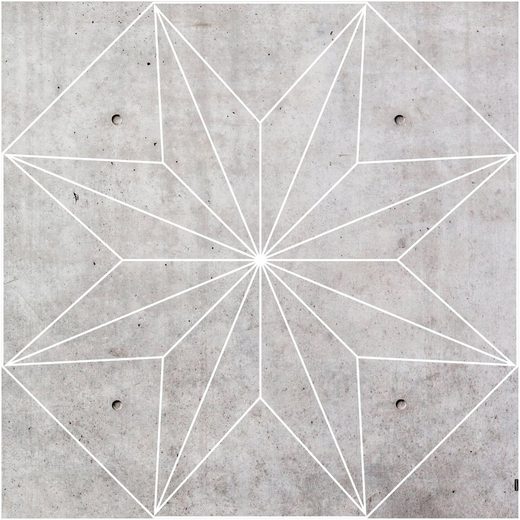 Covor de vinil Buddy Concrete Star MySpotti, 136x136 cm - LunaHome.ro