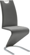 Scaun Amado MCA, din piele ecologica gri (set, 2 buc.) - LunaHome.ro