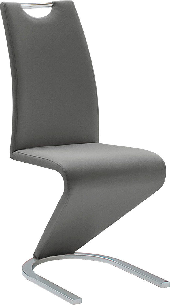 Scaun Amado MCA, din piele ecologica gri (set, 2 buc.) - LunaHome.ro