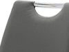 Scaun Amado MCA, din piele ecologica gri (set, 2 buc.) - LunaHome.ro