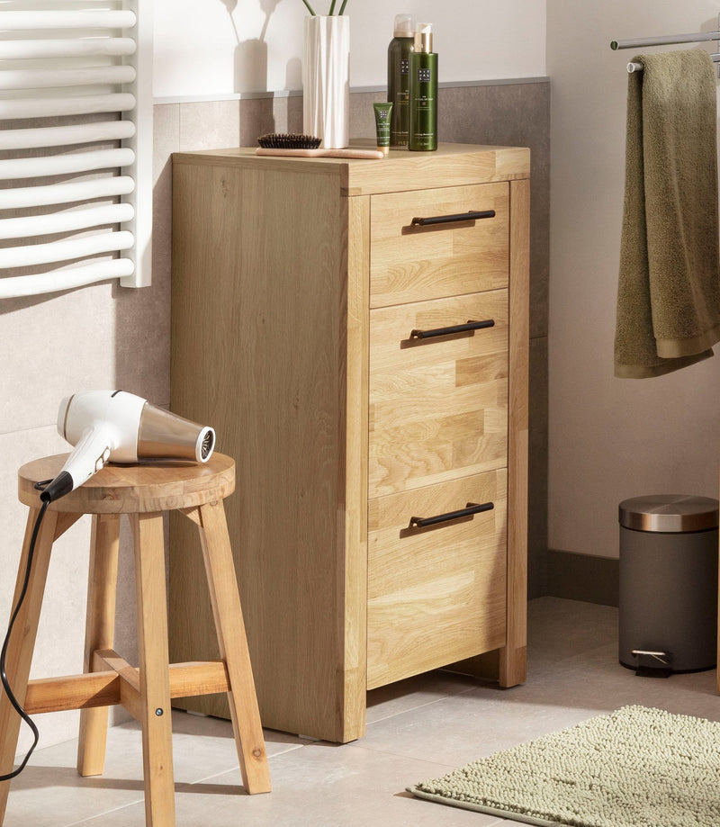 Comoda baie Satori, natur, 3 sertare - LunaHome.ro