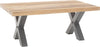 Masuta de cafea Andro din lemn masiv si metal, 120x75 cm - LunaHome.ro