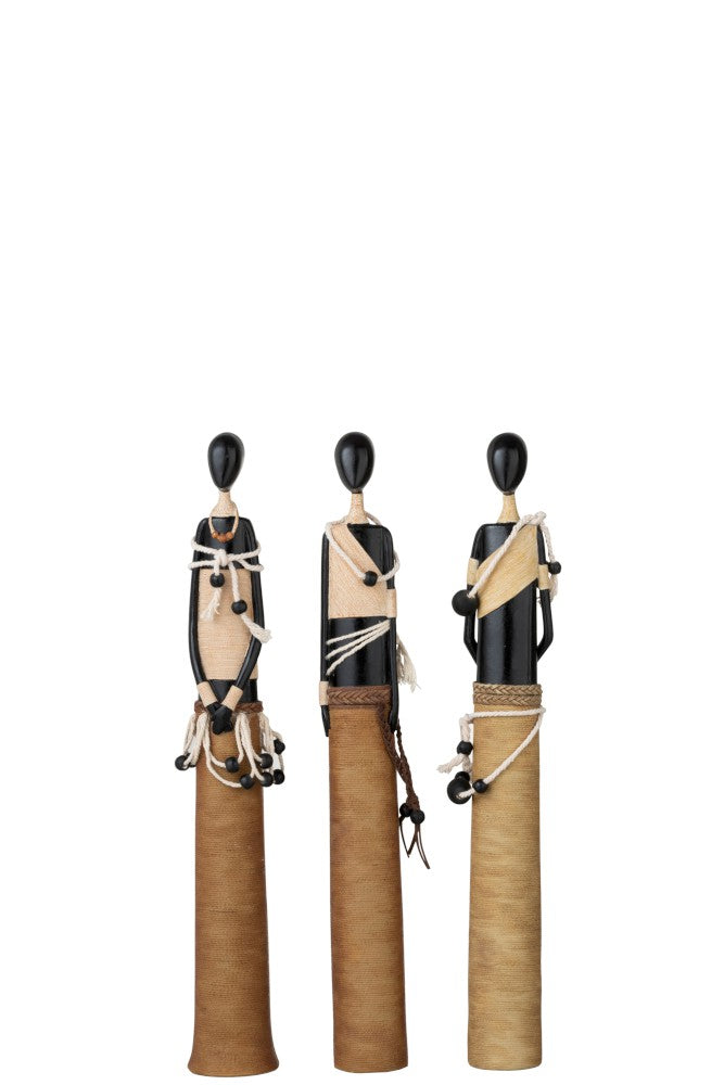 Set 3 statuete femei africane M