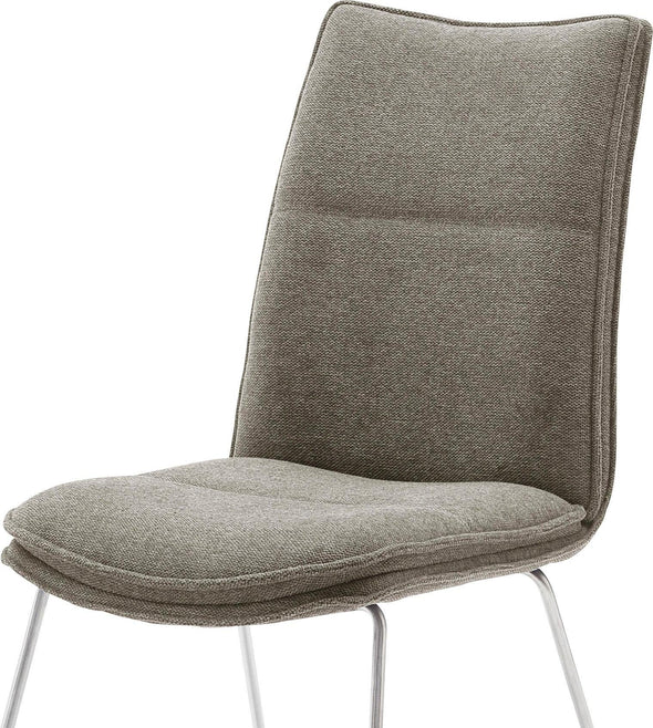 Set 2 scaune cappuccino Hampton MCA cu cadru metalic - LunaHome.ro