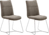 Set 2 scaune cappuccino Hampton MCA cu cadru metalic - LunaHome.ro