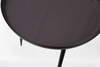 Masuta rotunda din metal, negru cu mov, 41 cm diametru - LunaHome.ro
