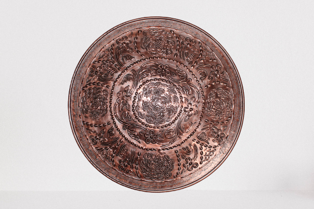 Tavă decorativă din metal COPPER I