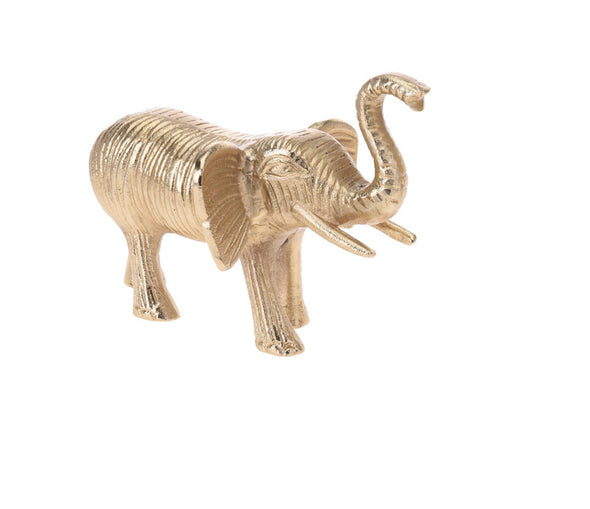 Decoratiune elefant auriu 22 cm - LunaHome.ro