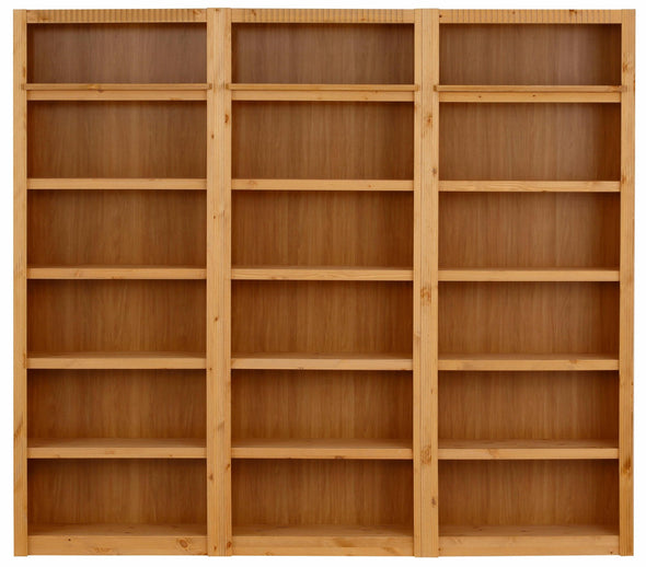 Bibliotecă »Bergen«, din lemn masiv de pin, 3 părți - LunaHome.ro