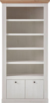 Biblioteca »Westminster« din MDF cu aspect de lemn alb, 97 cm latime - LunaHome.ro