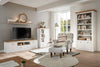 Biblioteca »Westminster« din MDF cu aspect de lemn alb, 97 cm latime - LunaHome.ro