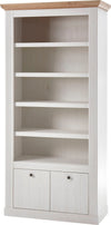 Biblioteca »Westminster« din MDF cu aspect de lemn alb, 97 cm latime - LunaHome.ro