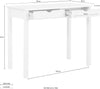 Birou Gava din lemn masiv de pin alb, 100 cm latime - LunaHome.ro