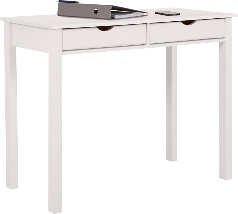 Birou Gava din lemn masiv de pin alb, 100 cm latime - LunaHome.ro