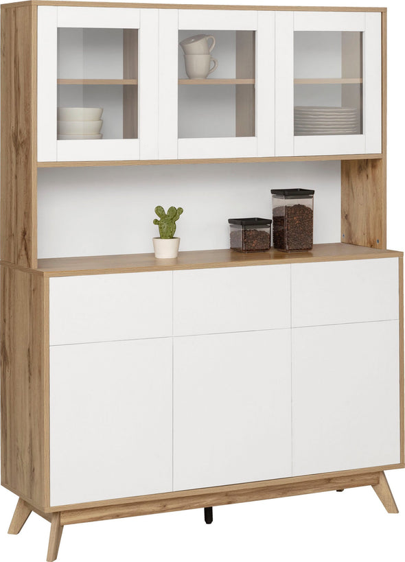 Bufet Scandi cu 3 sertare si 6 usi, 120 cm latime - LunaHome.ro