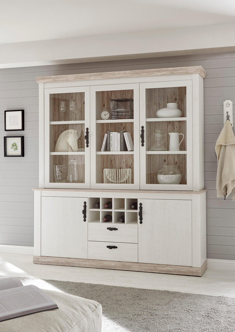 Bufet »Florenz« cu aspect romantic, mult spatiu de depozitare, 188 cm - LunaHome.ro