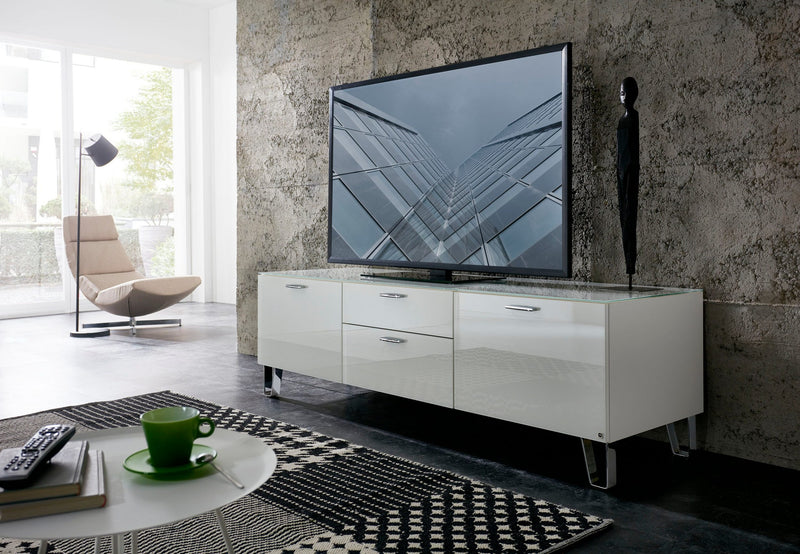 Comoda TV Leonardo CUBE cu 2 uși, 1 clapă, lățime 189 cm - LunaHome.ro