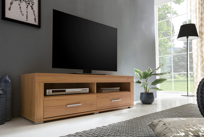 Comoda TV Wilmes din PAL, culoare fag, 120 cm - LunaHome.ro