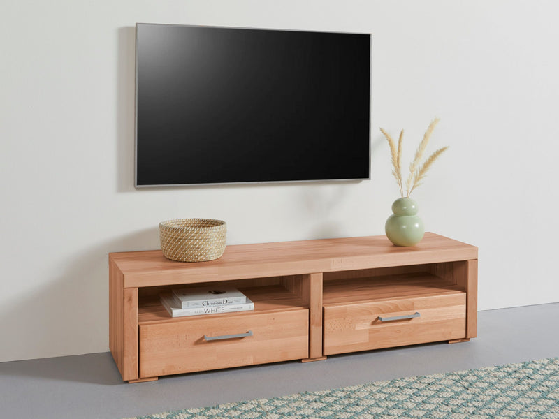 Comoda TV Woltra Falco cu fronturi din fag, 140 cm - LunaHome.ro