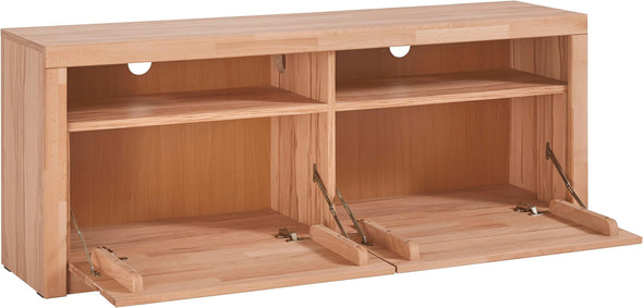 Comoda TV Woltra »Silkeborg« cu fronturi din fag, latime 140 cm - LunaHome.ro
