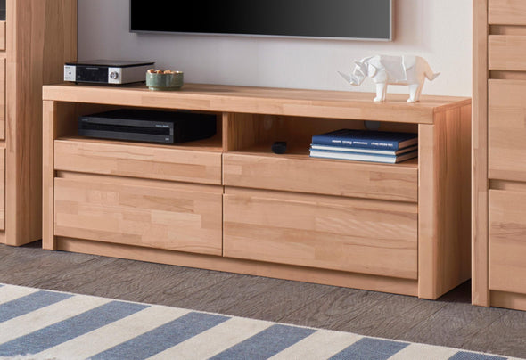 Comoda TV Woltra »Silkeborg« cu fronturi din fag, latime 140 cm - LunaHome.ro