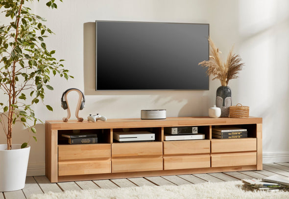 Comoda TV Woltra »Silkeborg« cu fronturi din fag, latime 180 cm - LunaHome.ro