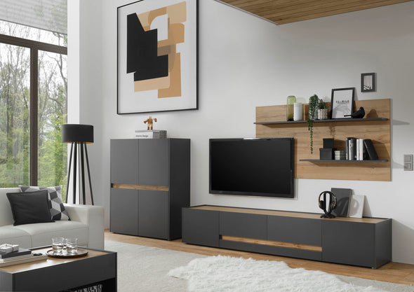 Comoda TV »City Giron«, cu design modern, 220 cm latime - LunaHome.ro