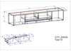 Comoda TV »City Giron«, cu design modern, 220 cm latime - LunaHome.ro