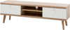 Comoda TV »Merle«, in design scandinav, culoare alb-stejar, latime 160 cm - LunaHome.ro
