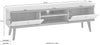 Comoda TV »Merle«, in design scandinav, culoare alb-stejar, latime 160 cm - LunaHome.ro