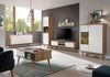 Comoda TV »Merle«, in design scandinav, culoare alb-stejar, latime 160 cm - LunaHome.ro