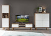 Comoda TV »Merle«, in design scandinav, culoare alb-stejar, latime 160 cm - LunaHome.ro