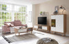 Comoda TV »Merle«, in design scandinav, culoare alb-stejar, latime 160 cm - LunaHome.ro