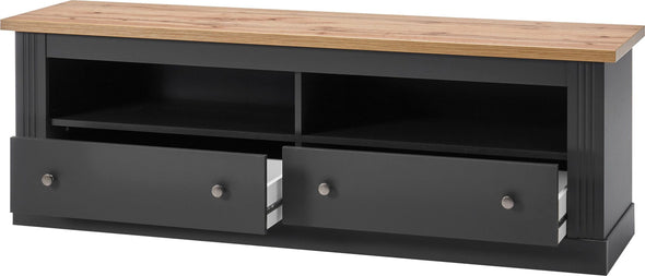 Comoda TV »WESTMINSTER« cu desgin elegant, gri inchis, lățime 153 cm - LunaHome.ro