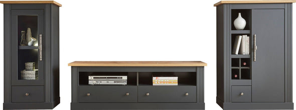 Comoda TV »WESTMINSTER« cu desgin elegant, gri inchis, lățime 153 cm - LunaHome.ro