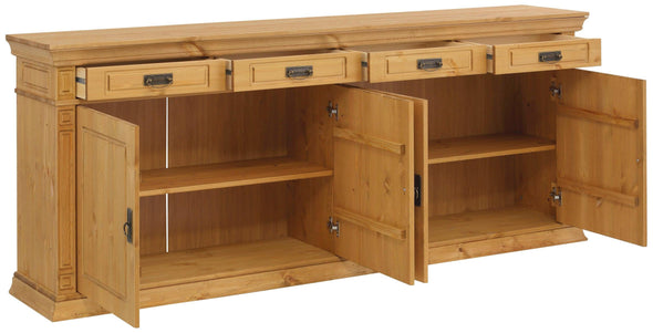 Comoda Vinales din lemn masiv de pin, 202 cm - LunaHome.ro