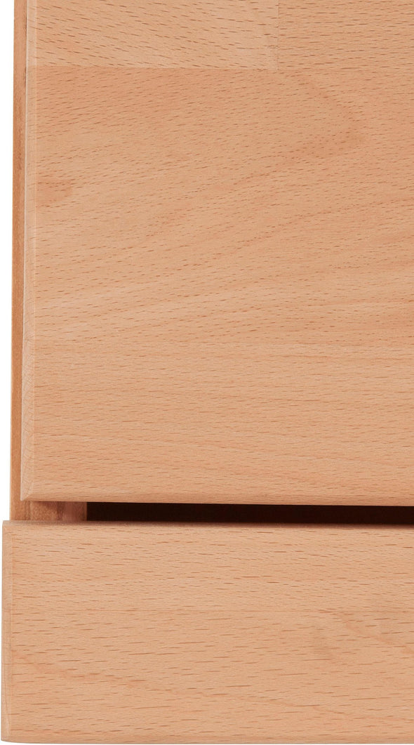 Comoda Woltra Ribe cu fronturi din lemn de fag, 125 cm latime - LunaHome.ro
