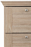 Comodă »Binz« cu mânere metalice, 3 sertare, lățime 75 cm - LunaHome.ro