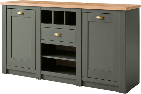 Comoda »Cambridge« cu design elegant verde inchis, 145 cm latime - LunaHome.ro