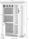Comodă inalta »Florenz« cu aspect romantic, lățime 105 cm - LunaHome.ro