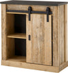 Comoda »SHERWOOD« cu aspect de lemn, usa tip hambar, lățime 93 cm - LunaHome.ro