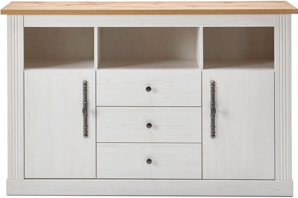 Comoda »WESTMINSTER« cu aspect de lemn alb, lățime 150 cm - LunaHome.ro