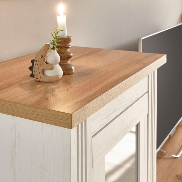 Comoda »WESTMINSTER« cu aspect de lemn alb, lățime 150 cm - LunaHome.ro