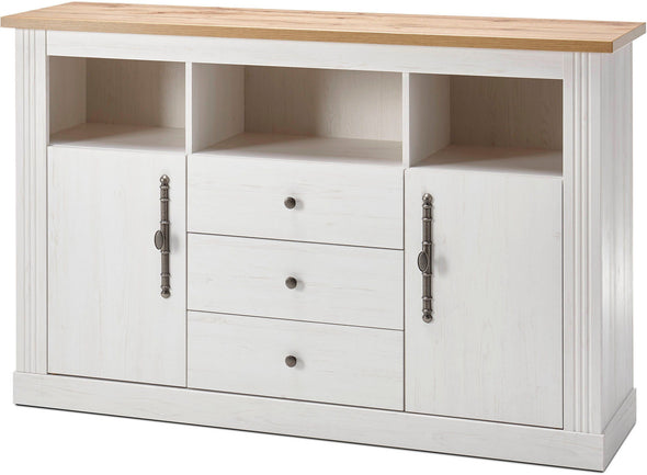 Comoda »WESTMINSTER« cu aspect de lemn alb, lățime 150 cm - LunaHome.ro