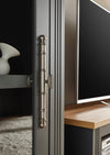 Comodă »Westminster« gri inchis din MDF, 80 cm latime - LunaHome.ro