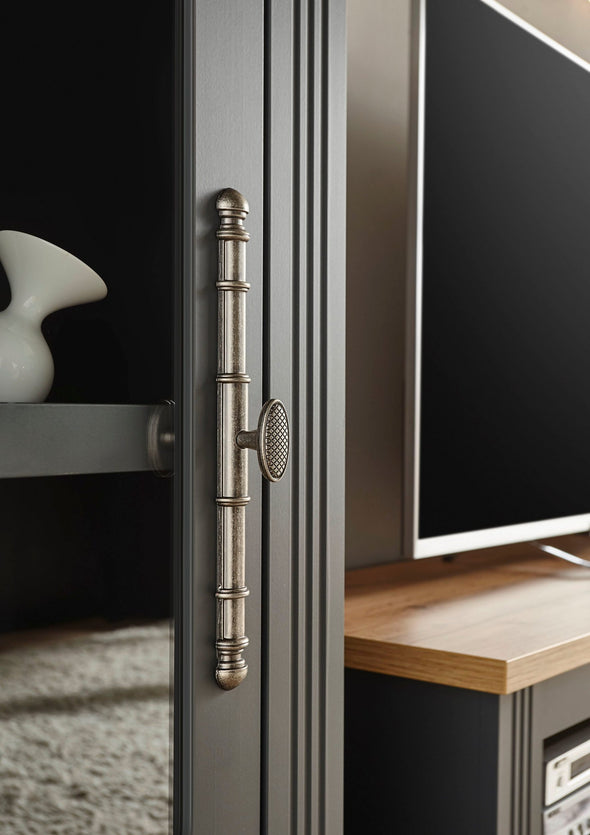 Comodă »Westminster« gri inchis din MDF, 80 cm latime - LunaHome.ro