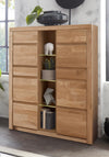 Comoda inalta Woltra Silkeborg cu fronturi din lemn de stejar, 90 cm latime - LunaHome.ro