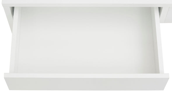 Consola/masa de toaleta »Astral« din PAL alb cu doua sertare, 115 cm latime - LunaHome.ro