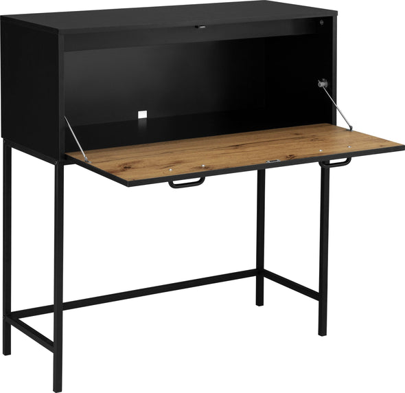 Consola/secretaire Rocco cu picioare din metal, 90 cm latime - LunaHome.ro