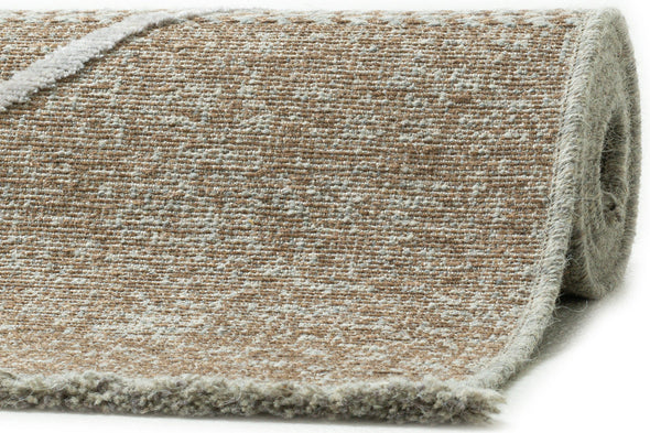 Covor Braderup din lână si vascoza, design scandi modern bej 160x230 cm - LunaHome.ro